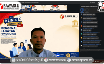 Tingkatkan Profesionalisme Aparatur, Bawaslu Kepulauan Anambas Ikuti Klinik JF Terkait Permenpan-RB Nomor 1 Tahun 2023