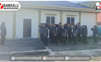 Tingkatkan Kinerja Organisasi, Bawaslu Kepulauan Anambas Gelar Apel Senin Rutin