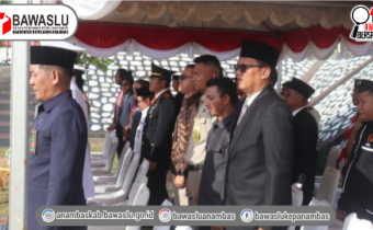 ​Bawaslu Kepulauan Anambas Hadiri Upacara Peringatan Hari Bhayangkara Ke-80