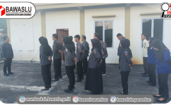 Tingkatkan Kreativitas Staf, Bawaslu Kepulauan Anambas Gelar Apel Senin Rutin