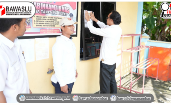 Kawal Hak Pilih Warga, Bawaslu Anambas Sosialisasi Posko Aduan Pemilih Berkelanjutan di Desa Tarempa Barat