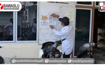 Tingkatkan Literasi Hukum Warga, Bawaslu Anambas Sosialisasi Portal JDIH di Kantor Lurah Tarempa