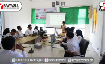 Tingkatkan Literasi Hukum Internal, Bawaslu Anambas Gelar EPIK Episode 8 Bahas Pengelolaan JDIH
