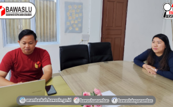 Tingkatkan Kualitas Pelayanan Publik, Bawaslu Anambas Ikuti Rapat Teknis Pengisian PEKPPP Secara Daring