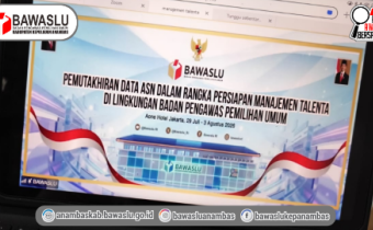 Dukung Manajemen Talenta Kelembagaan, Sekretariat Bawaslu Anambas Ikuti Pemutakhiran Data ASN Secara Daring