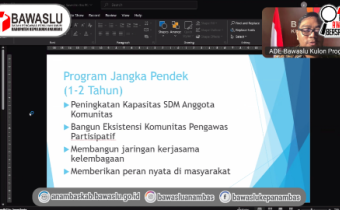 Bawaslu Kepulauan Anambas Gelar Diskusi Daring Penguatan Peran Komunitas Pengawas Partisipatif