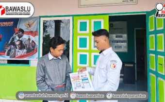 Tingkatkan Literasi Hukum Masyarakat, Bawaslu Anambas Sosialisasikan Website JDIH di Desa Tiangau