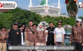 Jaga Kebugaran dan Kebersamaan Pegawai, Bawaslu Anambas Gelar Jalan Sehat "Jumat Sehati