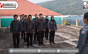 Perkuat Kedisiplinan dan Kesiapan Organisasi, Bawaslu Anambas Gelar Apel Senin Rutin