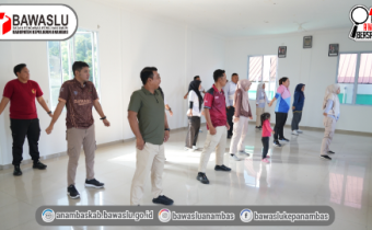 Jaga Kebugaran Jiwa dan Raga, Bawaslu Anambas Gelar Senam Sehat "Jumat Sehati"