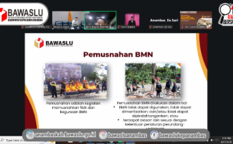 Tingkatkan Akuntabilitas Tata Kelola, Bawaslu Kepulauan Anambas Ikuti Penguatan Kapasitas Keuangan dan BMN