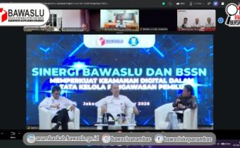 Bawaslu Kepulauan Anambas Ikuti Kegiatan "Sinergi Bawaslu dan BSSN" guna Perkuat Keamanan Digital Pengawasan Pemilu
