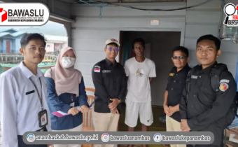 Kawal Hak Pilih Masyarakat, Bawaslu Kepulauan Anambas Lakukan Pengawasan Coktas KPU di Desa Tarempa Timur