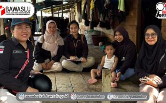 Bawaslu Anambas Kawal Coktas di Desa Tarempa Selatan dan Tarempa Barat Daya