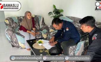 Bawaslu Anambas Lakukan Pengawasan Coktas PPDB triwulan III Tahun 2026di Desa Payamaram 