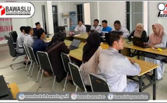 Evaluasi dan Proyeksi Kinerja, Bawaslu Anambas Gelar Rapat Rutin Internal