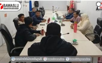 Matangkan Pengawasan PDPB Triwulan III, Bawaslu Anambas Sambangi Kantor KPU Kepulauan Anambas