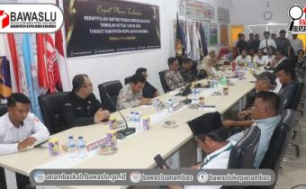 Bawaslu Anambas Kawal Rekapitulasi PDPB Triwulan III, Hasil Pengawasan data Daftar Pemilih Ditetapkan 36.947 Orang
